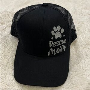 Rescue Mom Paw Print Cap Hat NEW